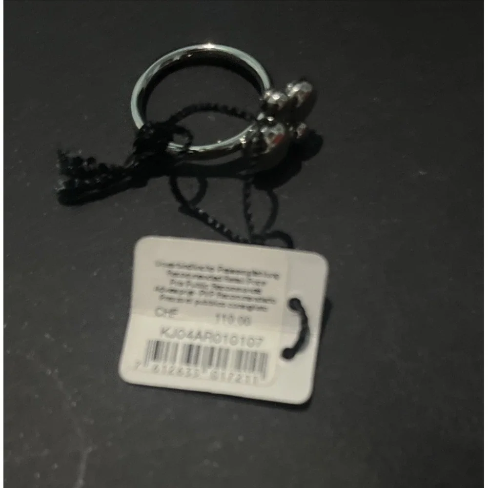 NWT‎ CALVIN KLEIN SILVER SPIN FIDGET RING SIZE 7 MSRP $110